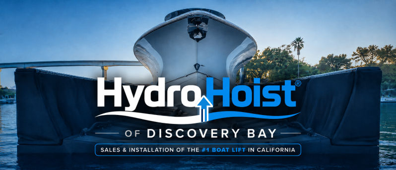 HydroHoist of Discovery Bay branding and social cover artwork